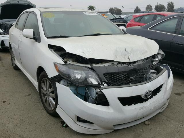 2T1BU4EE3AC476579 - 2010 TOYOTA COROLLA BA WHITE photo 1