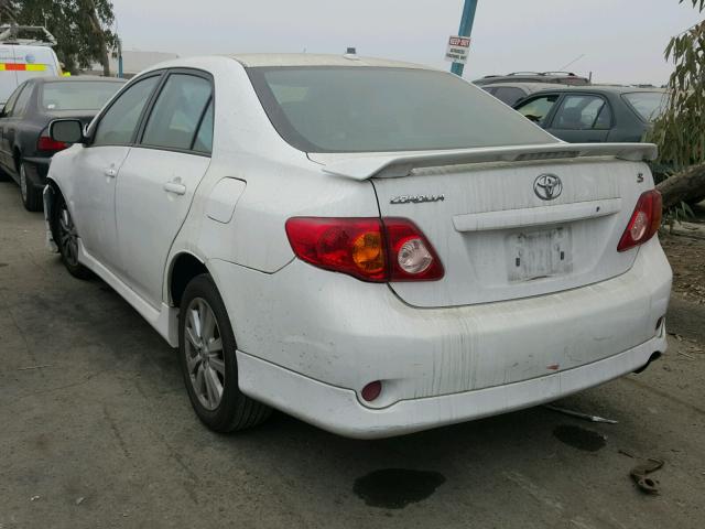 2T1BU4EE3AC476579 - 2010 TOYOTA COROLLA BA WHITE photo 3