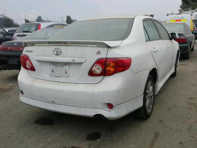 2T1BU4EE3AC476579 - 2010 TOYOTA COROLLA BA WHITE photo 4