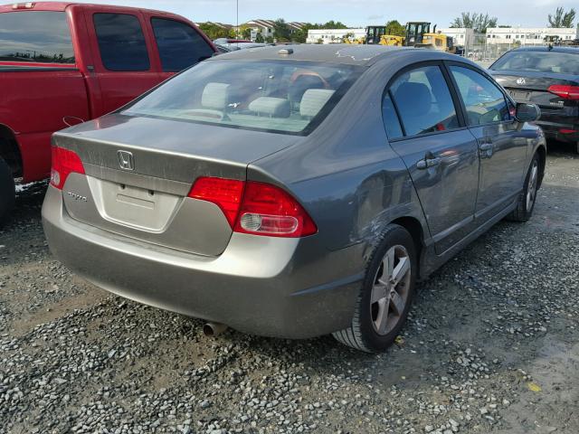 1HGFA15898L108480 - 2008 HONDA CIVIC EX BROWN photo 4