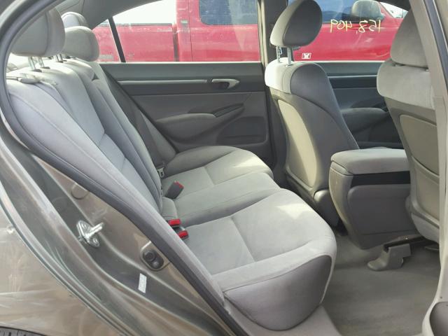 1HGFA15898L108480 - 2008 HONDA CIVIC EX ყავისფერი ფოტო 6