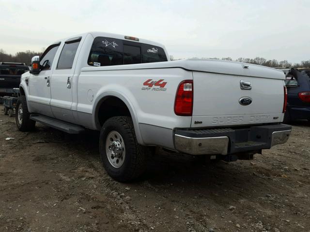 1FTSW21R28EB91841 - 2008 FORD F250 SUPER WHITE photo 3