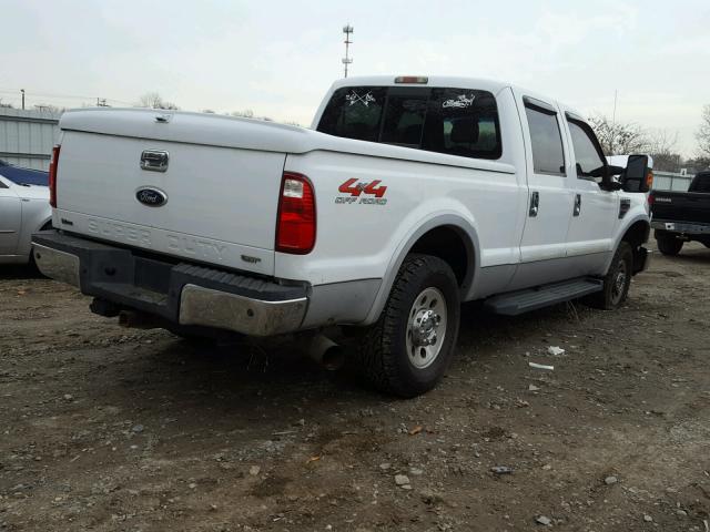 1FTSW21R28EB91841 - 2008 FORD F250 SUPER WHITE photo 4