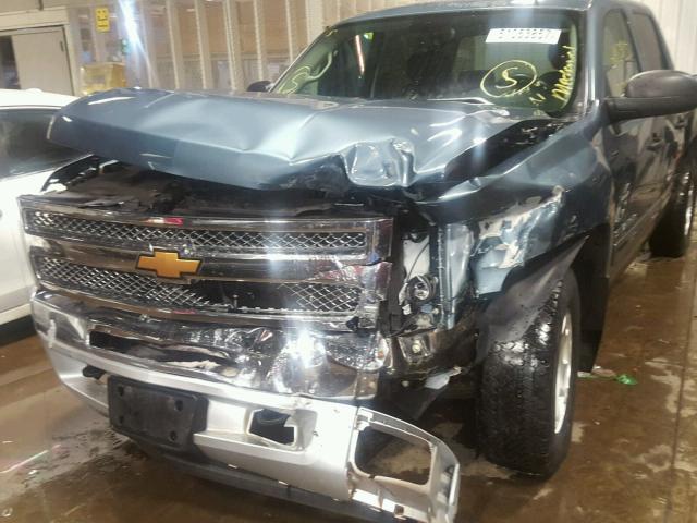 3GCPKSE74DG356656 - 2013 CHEVROLET SILVERADO BLUE photo 9