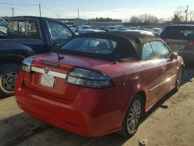 YS3FB79Y686013150 - 2008 SAAB 9-3 2.0T RED photo 4