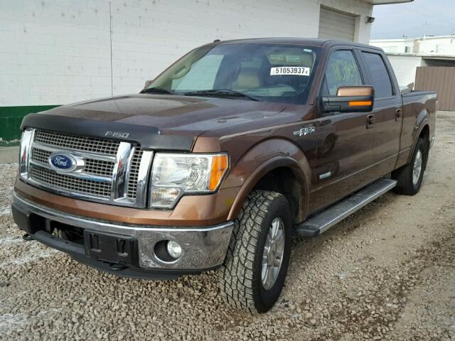 1FTFW1ET8BFB92141 - 2011 FORD F150 SUPER BROWN photo 2