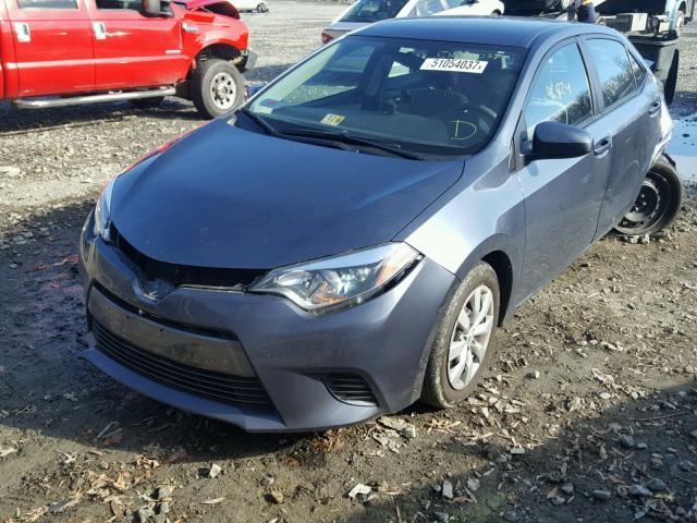 2T1BURHE2GC566680 - 2016 TOYOTA COROLLA L GRAY photo 2