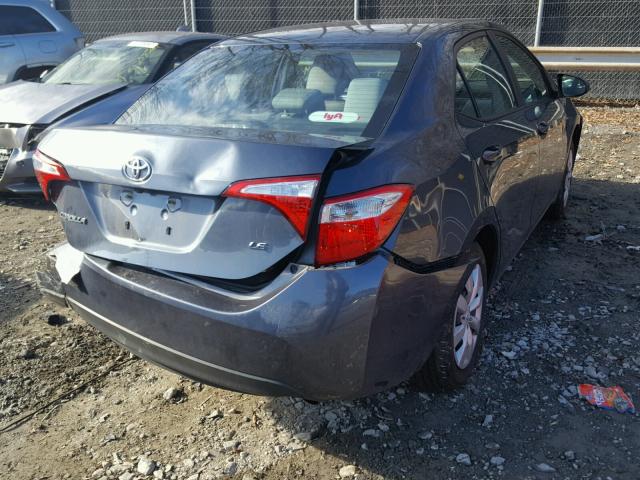 2T1BURHE2GC566680 - 2016 TOYOTA COROLLA L GRAY photo 4