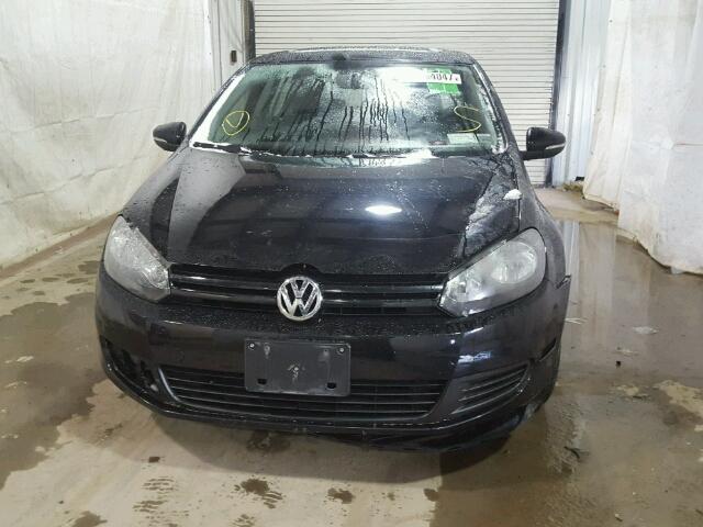 WVWDB7AJ9CW308801 - 2012 VOLKSWAGEN GOLF BLACK photo 9