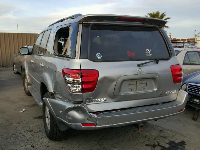 5TDBT48A51S049424 - 2001 TOYOTA SEQUOIA LI SILVER photo 3