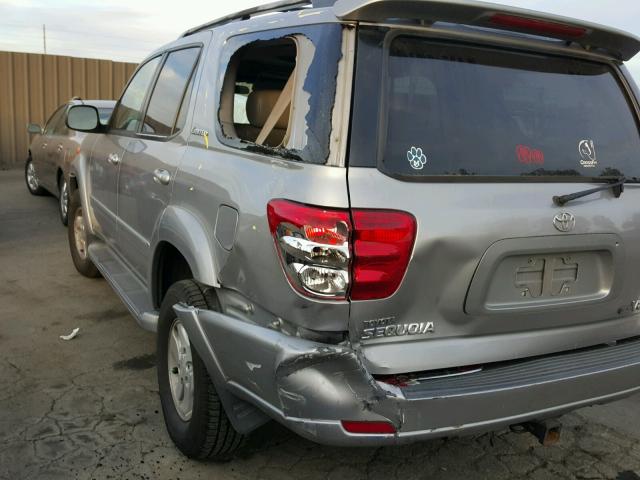 5TDBT48A51S049424 - 2001 TOYOTA SEQUOIA LI SILVER photo 9