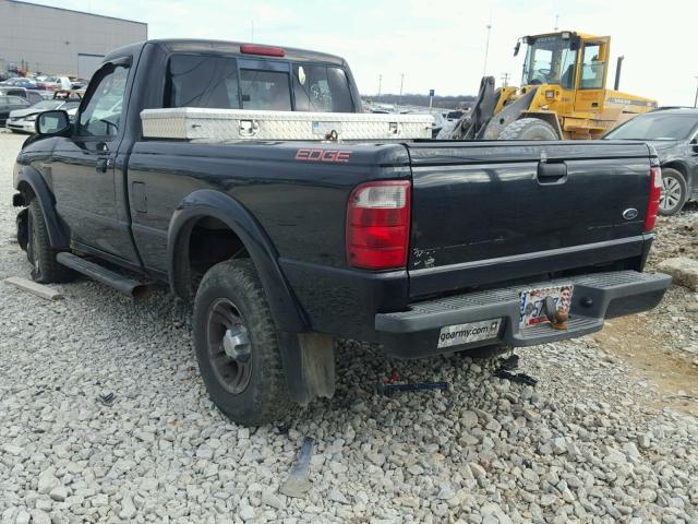 1FTYR10UX4PA16611 - 2004 FORD RANGER BLACK photo 3