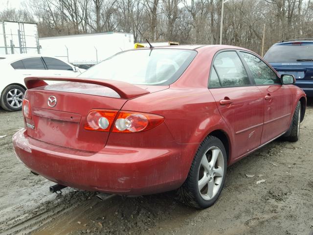 1YVFP80C755M28666 - 2005 MAZDA 6 I RED photo 4