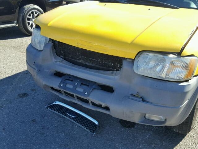 1FMCU04171KA44986 - 2001 FORD ESCAPE XLT YELLOW photo 9