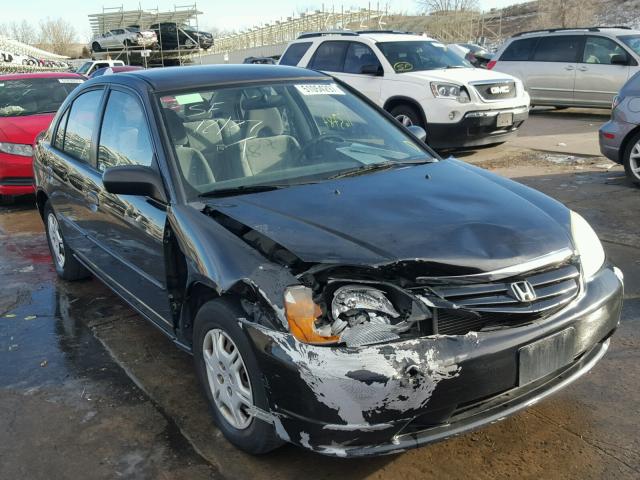 2HGES16523H582256 - 2003 HONDA CIVIC LX BLACK photo 1