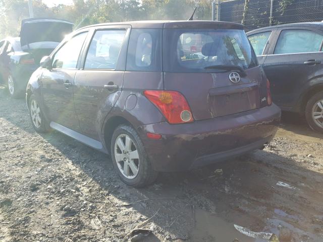 JTKKT624350091252 - 2005 TOYOTA SCION XA PURPLE photo 3