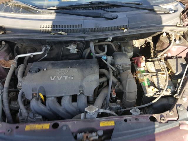 JTKKT624350091252 - 2005 TOYOTA SCION XA PURPLE photo 7