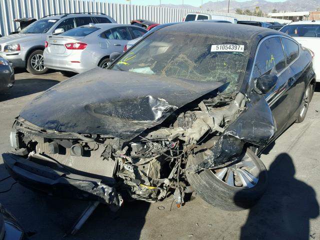 1HGCS1B32CA019718 - 2012 HONDA ACCORD LX BLACK photo 2