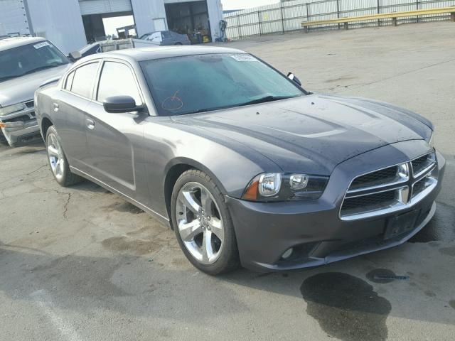 2C3CDXHG0EH165579 - 2014 DODGE CHARGER SX GRAY photo 1