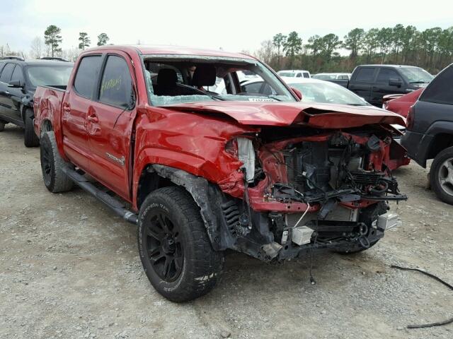 5TFAZ5CN3GX003913 - 2016 TOYOTA TACOMA DOU RED photo 1