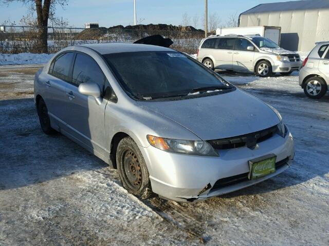 2HGFA16536H006218 - 2006 HONDA CIVIC LX SILVER photo 1