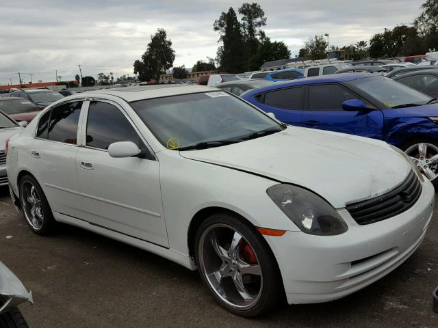 JNKCV51E93M008308 - 2003 INFINITI G35 WHITE photo 1