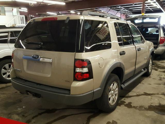 1FMEU73E56UA63764 - 2006 FORD EXPLORER X GOLD photo 4