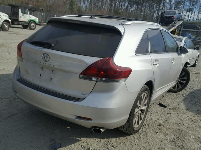 4T3ZA3BB1DU073254 - 2013 TOYOTA VENZA LE SILVER photo 4