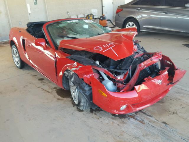 JTDFR320840068566 - 2004 TOYOTA MR2 SPYDER RED photo 1