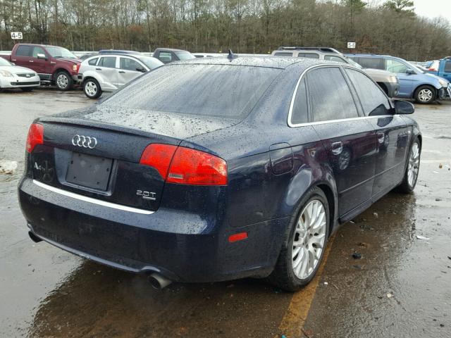 WAUDF78E98A149101 - 2008 AUDI A4 2.0T QU BLACK photo 4