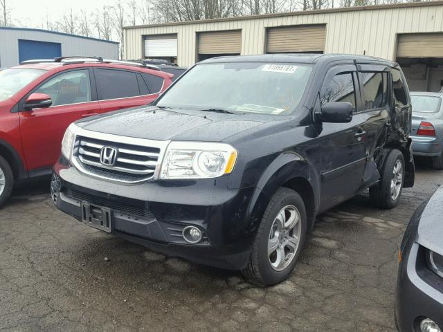 5FNYF4H54DB004732 - 2013 HONDA PILOT EXL BLACK photo 2