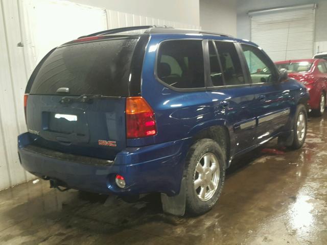 1GKDT13S152225829 - 2005 GMC ENVOY BLUE photo 4