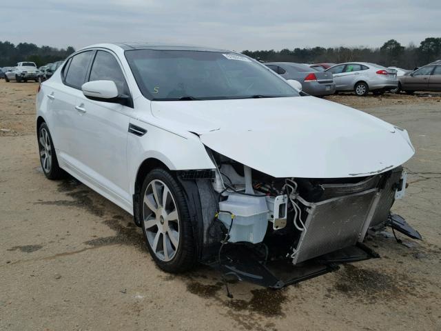 5XXGR4A69CG055077 - 2012 KIA OPTIMA SX WHITE photo 1