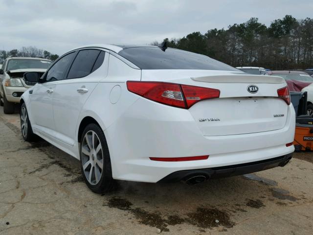 5XXGR4A69CG055077 - 2012 KIA OPTIMA SX WHITE photo 3