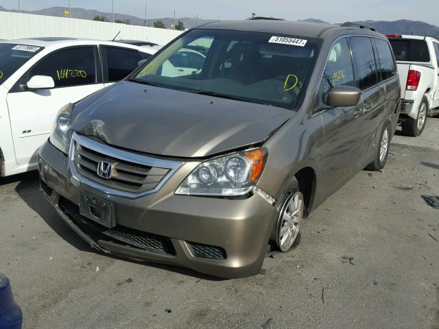 5FNRL38489B002939 - 2009 HONDA ODYSSEY EX GOLD photo 2