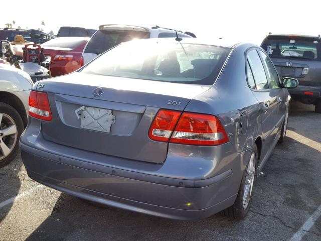 YS3FD49Y371001316 - 2007 SAAB 9-3 2.0T GRAY photo 4