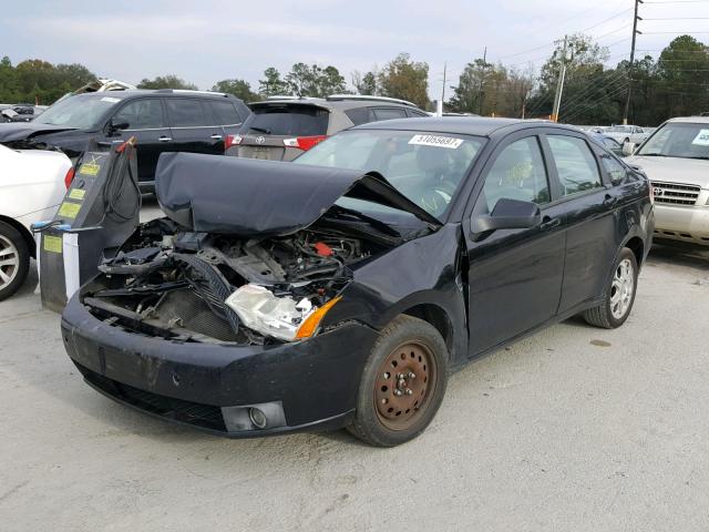 1FAHP35N38W238119 - 2008 FORD FOCUS SE BLACK photo 2