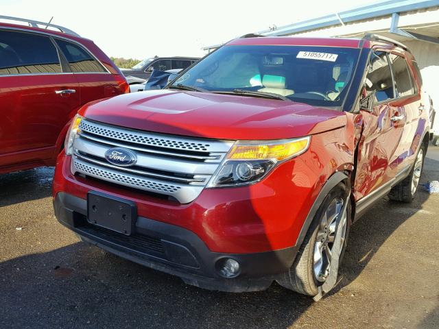 1FMHK7D83BGA63704 - 2011 FORD EXPLORER X MAROON photo 2