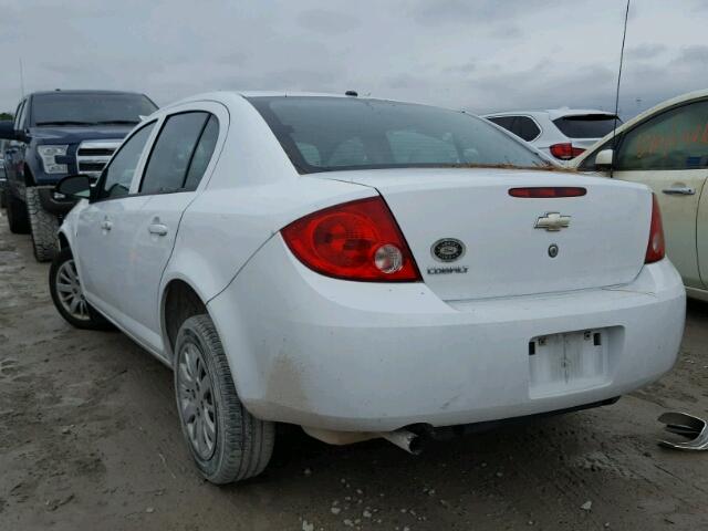 1G1AB5F51A7102696 - 2010 CHEVROLET COBALT LS WHITE photo 3