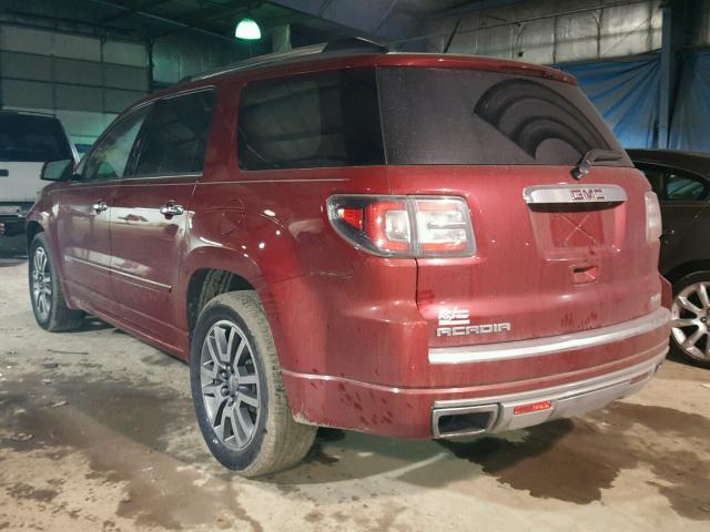 1GKKVTKD2DJ170778 - 2013 GMC ACADIA DEN BURGUNDY photo 3