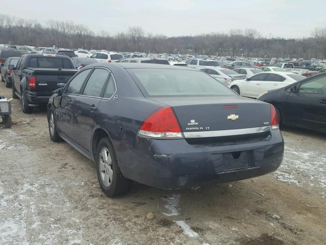 2G1WT57K191298767 - 2009 CHEVROLET IMPALA 1LT GRAY photo 3