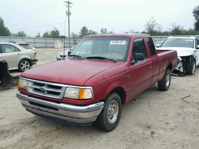 1FTCR14X5TTA60701 - 1996 FORD RANGER SUP MAROON photo 2