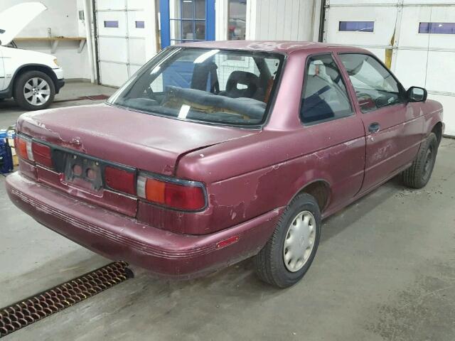 1N4EB32A0RC883820 - 1994 NISSAN SENTRA E MAROON photo 4