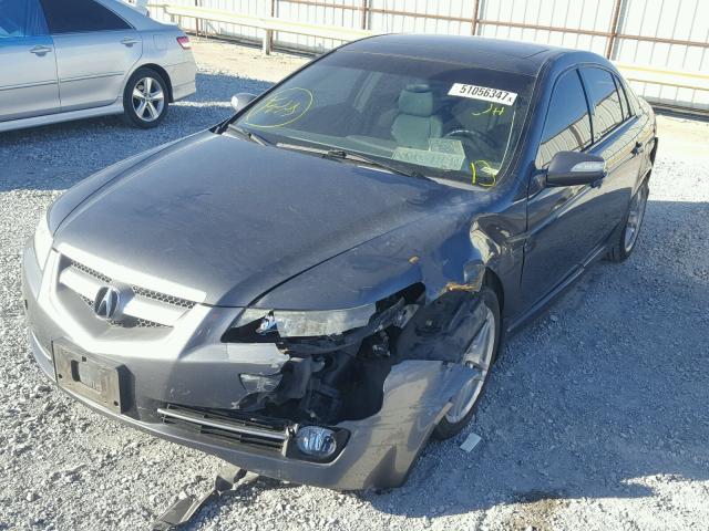 19UUA66288A002645 - 2008 ACURA TL GRAY photo 2