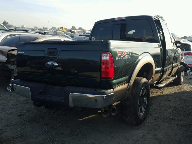 1FT7W2BT5DEA08667 - 2013 FORD F250 SUPER GREEN photo 4