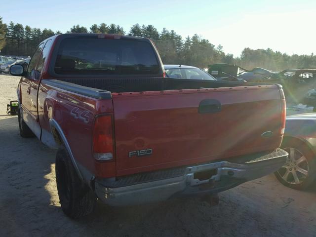 2FTRX18LX1CA36960 - 2001 FORD F150 RED photo 3