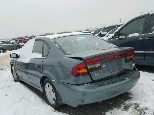 4S3BE635817211587 - 2001 SUBARU LEGACY L GREEN photo 3