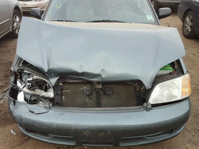 4S3BE635817211587 - 2001 SUBARU LEGACY L GREEN photo 7