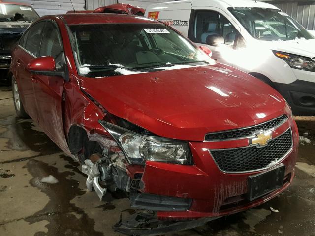 1G1PF5SC2C7184721 - 2012 CHEVROLET CRUZE LT RED photo 1