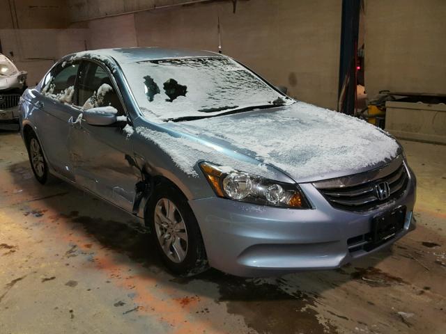 1HGCP2F4XCA102694 - 2012 HONDA ACCORD LXP BLUE photo 1